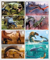 Great Britain United Kingdom 2024 Age Of The Dinosaurs Set Of 8 Stamps MNH - Neufs