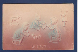 CPA Pot De Chambre Humour Chamber Pot Enfants Circulée Jeu De Cartes Gaufrée Embossed - Humorous Cards