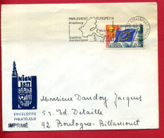 1968 - Oblitération Secap Du "PARLEMENT EUROPEEN STRASBOURG - 10e ANNIVERSAIRE" - Tp Conseil De L'Europe N°29 - Storia Postale