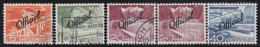 Suisse   .  Yvert  .    5 Timbres De Service     .        O        .      Oblitéré - Officials