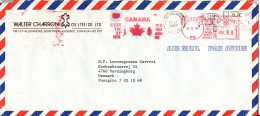 Canada Air Mail Cover With Meter Cancel Montreal 20-2-1987 - Luftpost