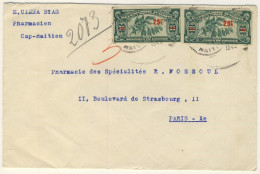 (C01) - HAITI -  COVER CAP HAITIEN => FRANCE 1940 - Haïti