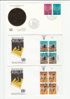 CRIME & JUSTICE  3 Diff  FDCS  United Nations Fdc Stamps Cover  Law & Order - Politie En Rijkswacht