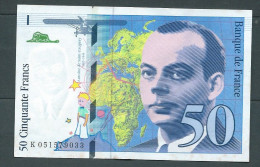 France - Billet De 50 F ST EXUPERY De 1999  - K051579033 -  Laura 6120 - 50 F 1992-1999 ''St Exupéry''