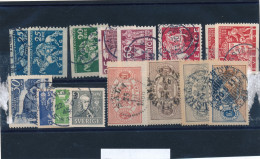 Lot De 16 Timbres Oblitérés. - Gebruikt