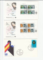 ANTI DRUGS  3 Diff  FDCS  United Nations Fdc Stamps Cover Health Medicine - Droga