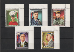 1972 Umm Al Qiwain - Charles De Gaulle Complete Set - Mi-610A-614A - MNH - Ras Al-Khaima