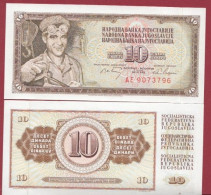 Yougoslavie-- 10 Dinara --1968    ---UNC --(348) - Yugoslavia