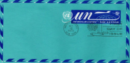 NATIONS UNIES AEROGRAMME FDC 15 C - Airmail