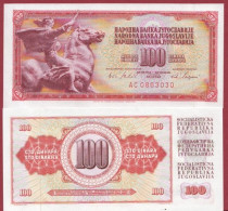 Yougoslavie-- 100 Dinara --1965    ---UNC --(354) - Yugoslavia