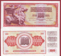 Yougoslavie-- 100 Dinara --1965    ---UNC --(354) - Jugoslavia