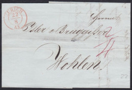 Suisse   .  Yvert  .   Lettre  (2 Scans)    .        O        .      Oblitéré - ...-1845 Voorlopers