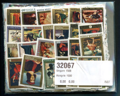 RC 27126 HONGRIE LOT POCHETTE DE 1500 TIMBRES OBLITÉRÉS TB - Collections