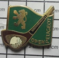 1616B  Pin's Pins / Beau Et Rare / SPORTS / OPEN PEUGEOT GOLF Par HELIUM - Golf