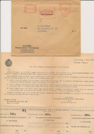 Meter Cover Netherlands - Football European Cup Netherlands - Belgium 1957 - Ticket Order Form - KNVB - Europei Di Calcio (UEFA)