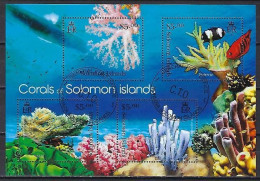 Salomon 2013 Animaux Coraux (354) Yvert N° 1411 à 1414 Oblitérés Used - Solomon Islands (1978-...)