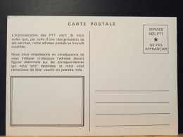 Code Postal. Franchise Postale PTT Sur Carte étoile - Lettere