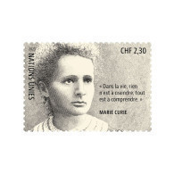 ONU Genève 2023 - Marie Curie (prix Nobel De Physique En 1903 Et De Chimie En 1911) ** - Neufs