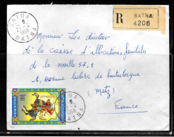 CC273 - ALGERIE - LETTRE RECOMMANDEE DE BATNA DE 1968 POUR METZ - Algeria (1962-...)