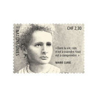ONU Genève 2023 - Marie Curie (prix Nobel De Physique En 1903 Et De Chimie En 1911) ** - Beroemde Vrouwen