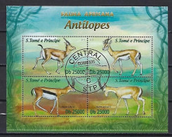 Saint Thomas Et Prince 2013 Animaux Antilopes (357) Yvert N° 4056 à 4059 Oblitérés Used - São Tomé Und Príncipe