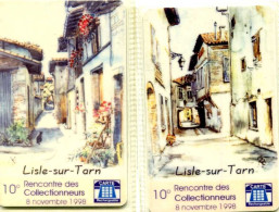 Telécarte LISLE Sur TARN  =  Rencontre Des Collectionneurs  : 2 Cartes SEPA TELEPHONIQUE Neuves - Autres & Non Classés