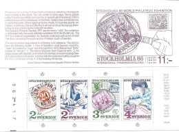 Sweden 1986 Stockholmia '86 Philatelist, Mi 1372-1375 In Booklet 111 MNH**) - Storia Postale