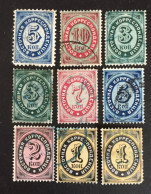 1868 /90 - Turkey Russian Post Offices Levant Value In Oval - 8 Stamps Used - Levante
