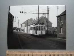 Photo Cliché J. BAZIN - Baudour - Rue à Identifiée - Tram - Tramway - Ligne 5 - Saint-Ghislain