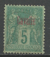 CAVALLE N° 1 OBL / Léger Aminci / Used - Oblitérés