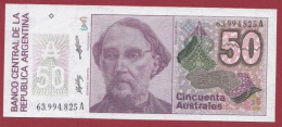 Argentine-- 50 Australes  --1986/89   ---UNC --(374) - Argentinien