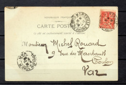 FRANCE   N°  116     CARTE POSTALE    OBLITERE   COTE 11.00€     TYPE MOUCHON - 1900-02 Mouchon