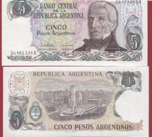 Argentine-- 5 Pesos --1983/1984   ---UNC --(378) - Argentine