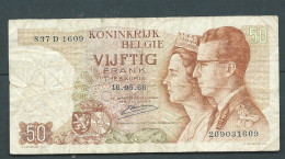 BELGIQUE / BELGIUM - 50 FRANCS - 16.05.1966 - 837D1609 209031609 - Laura 6128 - 50 Franchi