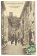 Cpa Saint Michel De Maurienne - Rue François-Rostaing - La Tour Ronde  (état) - Saint Michel De Maurienne