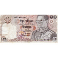 THAILANDE - PICK 87 - 10 BAHT - 1980 - SIGN 53 - TTB - Tailandia