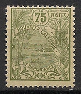 NOUVELLE CALEDONIE - 1905 - N°YT. 101 - Nouméa 75c - Neuf Luxe ** / MNH / Postfrisch - Ungebraucht