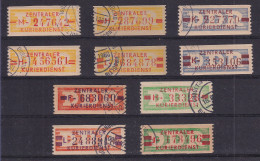 DDR Dienstmarken B Lot Mit 10 Werten Mi.-Nr. 16-23, 30-31 Mit Ungültigkeits-O - Used