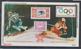Bolivien 1988 Olympische Spiele Calgary 1988 Mi.-Nr. Block 167 Postfrisch ** - Bolivie