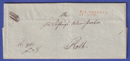 Bayern Vorphila-Brief Mit Rayon-Stempel R.3.ANSBACH 1817 - Other & Unclassified