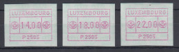 Luxemburg ATM P2505 Tastensatz 14-18-22 ** - Vignettes D'affranchissement