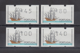 Portugal 1995 ATM Galeone Mi.-Nr.10Z1 Satz 45-80-100-140 **  - Vignette [ATM]