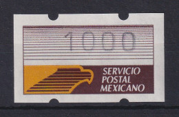 Mexiko Klüssendorf-ATM 1. Ausgabe X-Papier Wert 1000 ** - Mexico