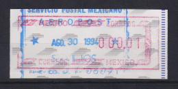 Mexiko Frama-ATM Mi.-Nr. 6 Kleinstwert 000,01 Gestempelt 30.8.94 - Mexico