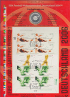 Bundesrepublik Numisblatt Fussball-WM / 2004  Mit 10-Euro-Silbermünze - Verzamelingen