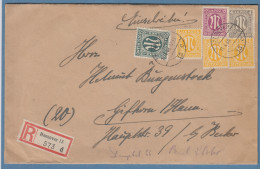 Bizone AM-Post 50Pfg In MIF Auf Großf. R-Brief V. Hannover Nach Gifhorn, 11.4.46 - Storia Postale