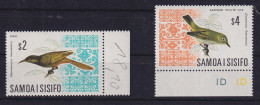 Samoa I Sisifo 1969 Einheimische Vögel Mi.-Nr. 199-200 Postfrisch ** - Samoa