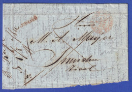 Österreich Geschäftsbrief Mit Vollkreis-Stempel TRIEST Und Einzeiler FRANCO 1846 - ...-1850 Préphilatélie