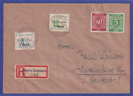 Lokalausgaben Spremberg 1946 Mi-Nr. 21-22 III Auf Orts-R-Brief  - Covers & Documents