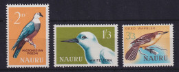 Nauru 1965 Einheimische Vögel Mi.-Nr. 52-54 Postfrisch ** - Nauru